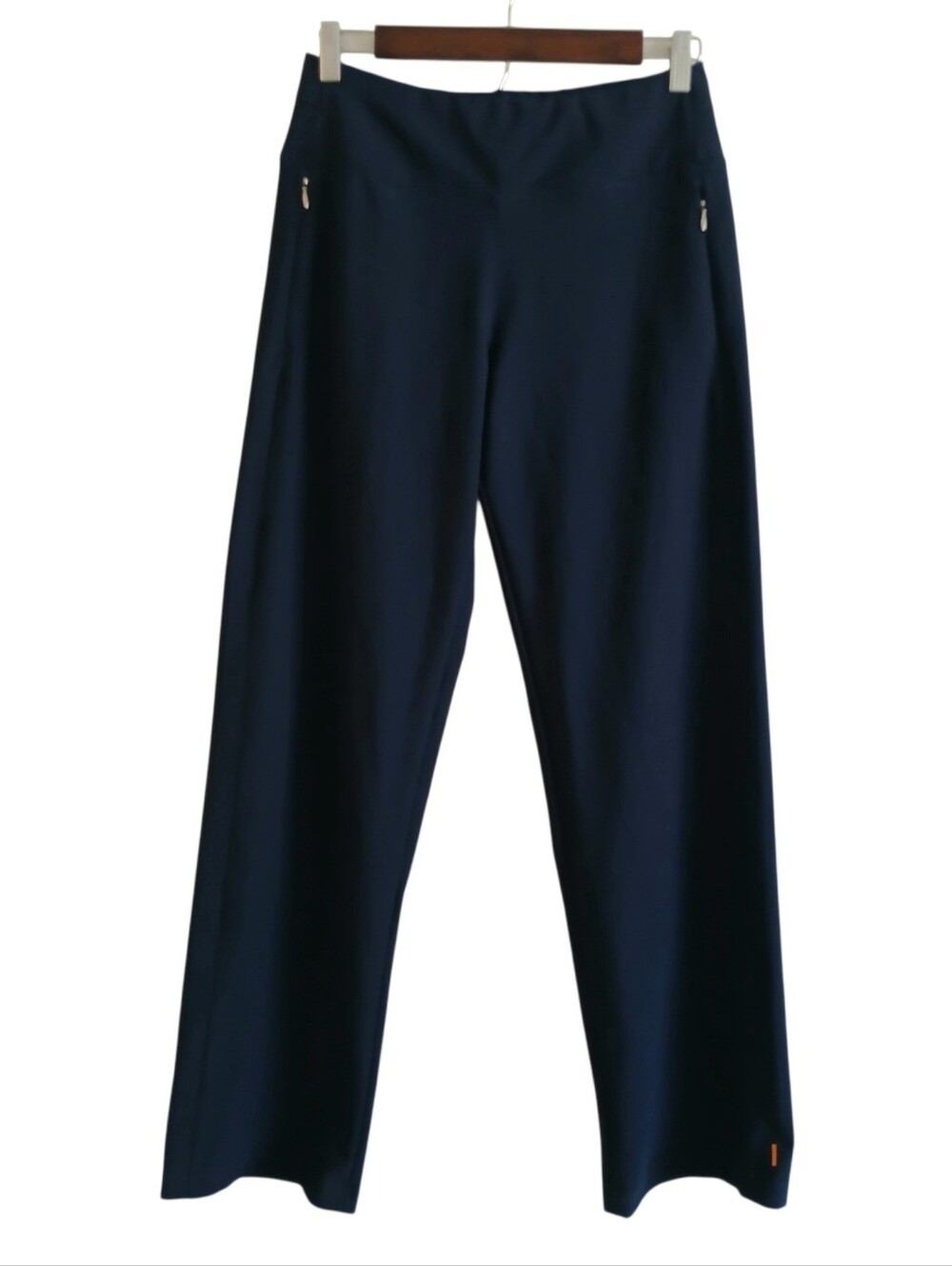 LUCY Everyday Collection Wide Leg Athleisure Pants Women's S Navy Travel Stretch
